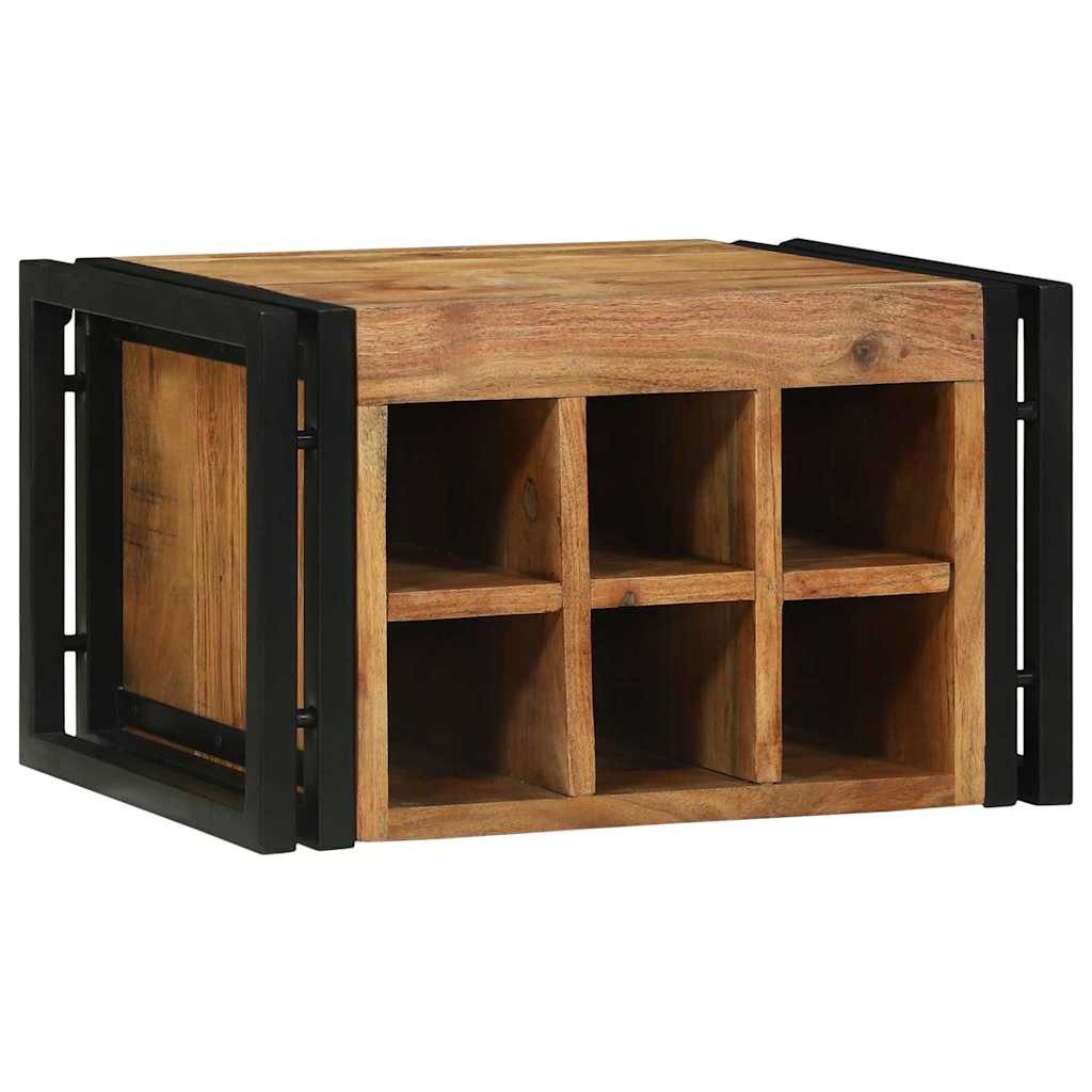 vidaXL Barschrank Weinregal 2 stk. 46 x 35 x 27,5 cm Massivholz (2-St)