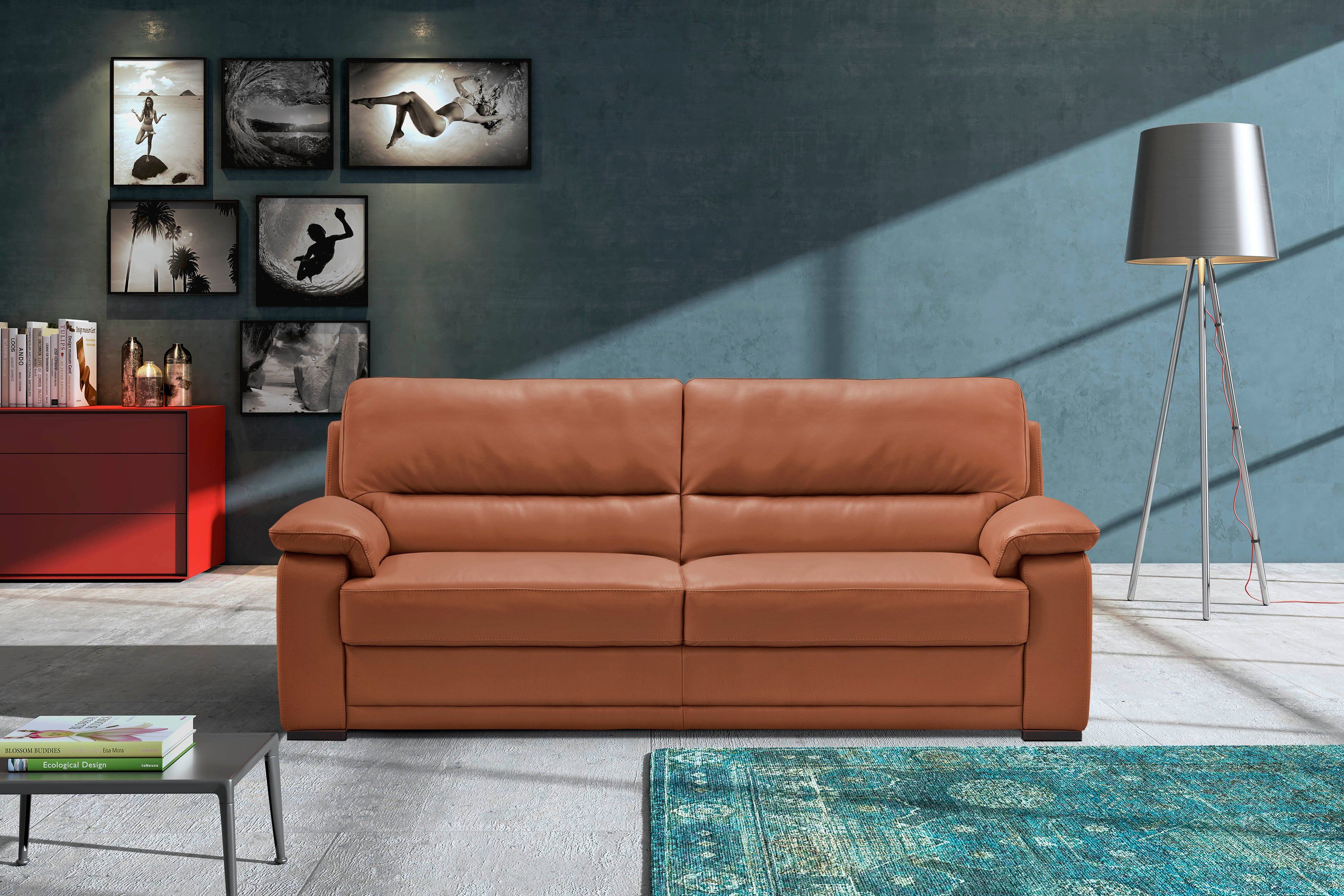 Egoitaliano 2,5-Sitzer Doris, modernes Designersofa, Ledersofa mit erstklas günstig online kaufen