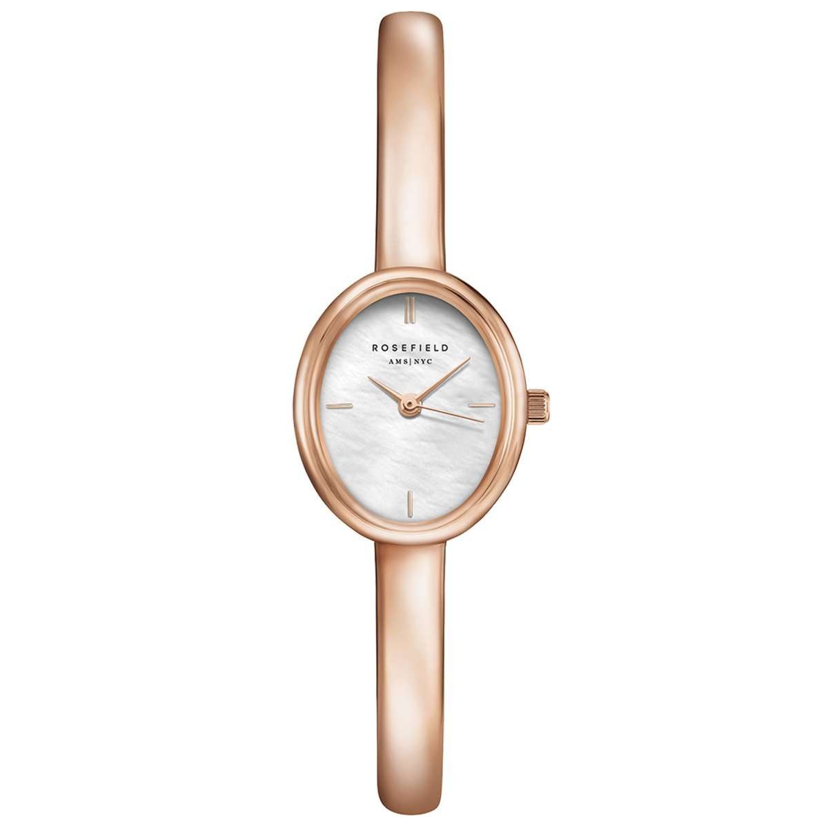 ROSEFIELD Quarzuhr STWRSR-ST08, Damenuhr Studio Armreif Roségoldfarben