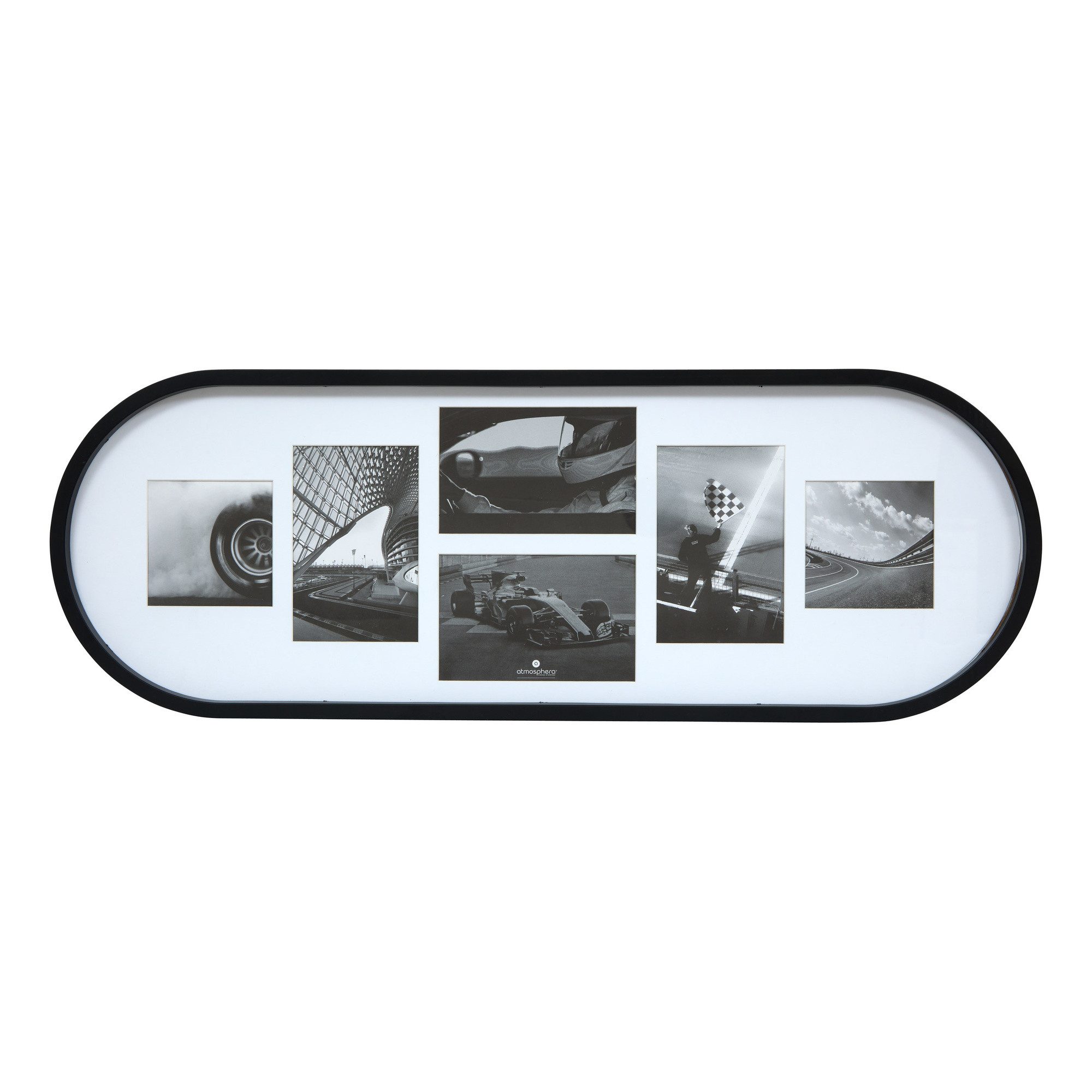 Atmosphera Créateur d'intérieur Bilderrahmen Multirama für 6 Fotos ALICE, 25 x 70 x 2 cm, aus Glas