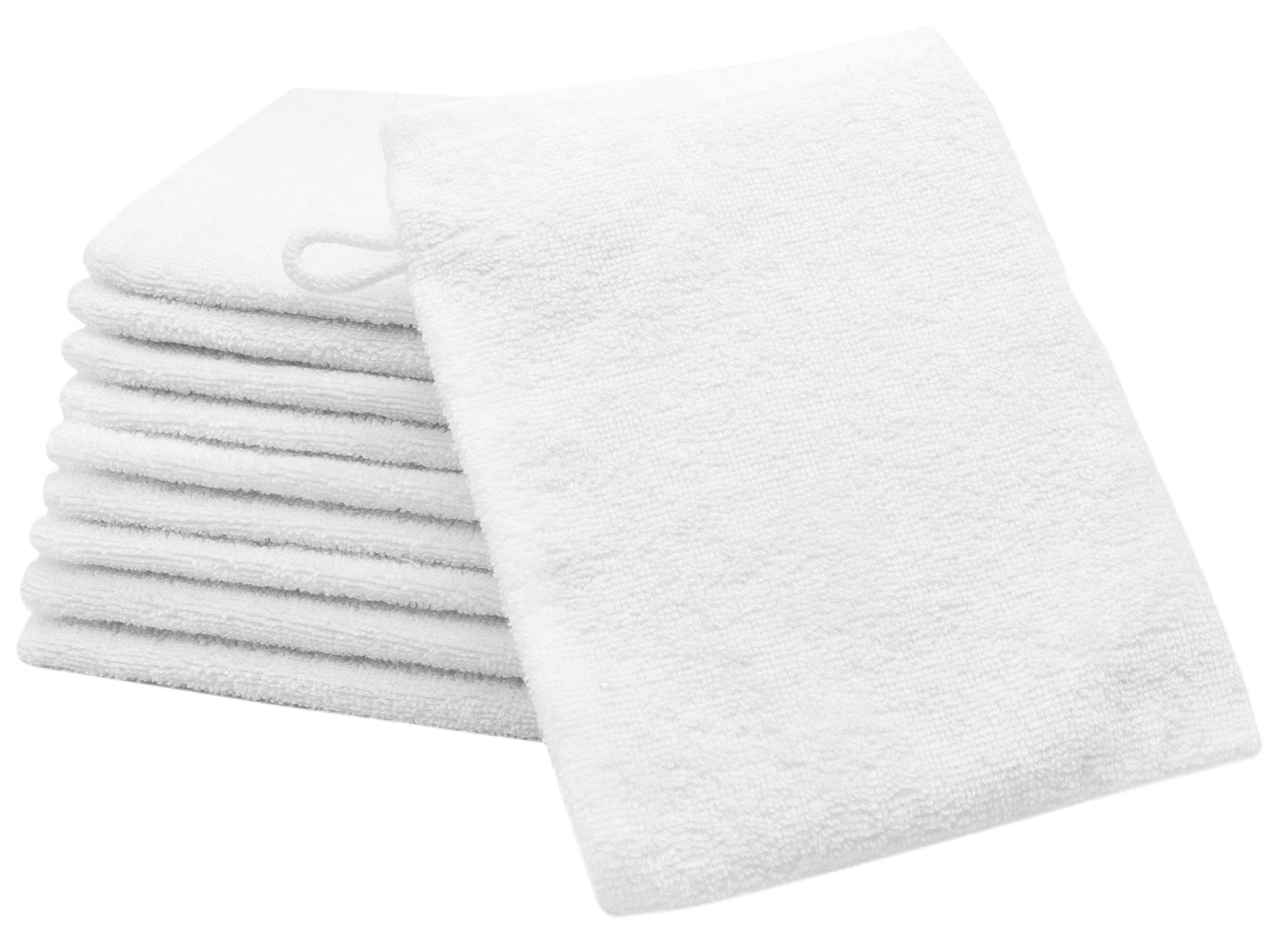 ZOLLNER Waschlappen, (10-St), 16 x 21 cm, 100% Baumwolle, vom Hotelwäschespezialisten