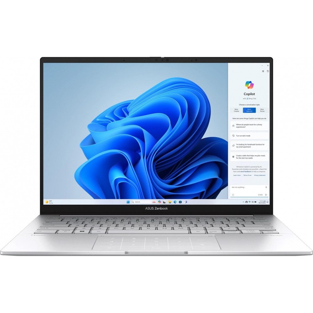 Asus 90NB14W2-M01XB0 Zenbook 14 WUXGA OLED Notebook Silber Notebook