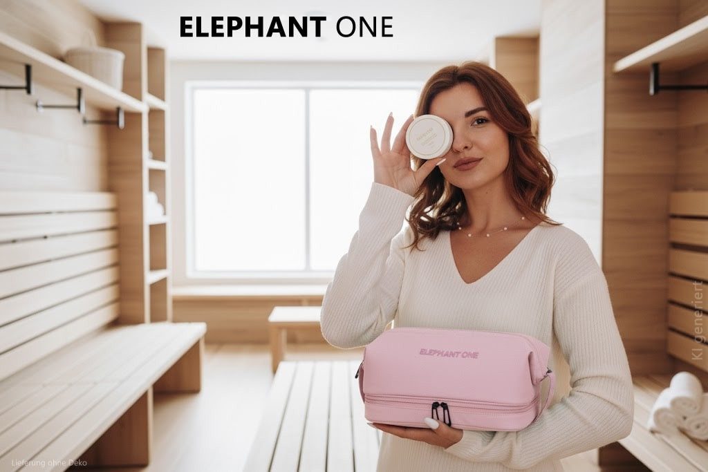 ELEPHANT Kulturbeutel Kulturtasche Bodenfach Innentaschen Washbag Kosmetiktasche, Reisetasche Sauna Sport Reise Toiletry Bag ONE 13113 – Bild 4 von 5