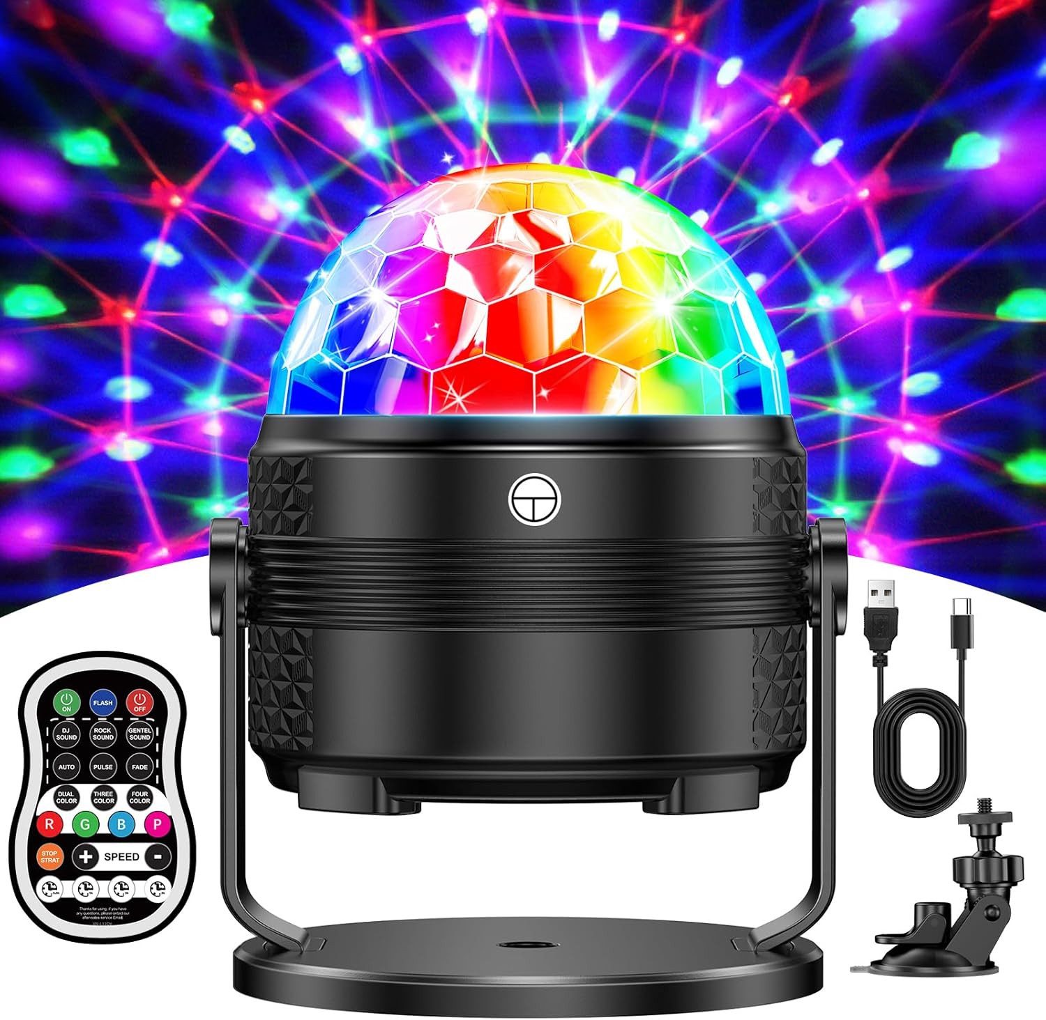 AeroAxis Discolicht 4er Partylichter, RGB Bühnenlicht Party DJ Show für Par günstig online kaufen