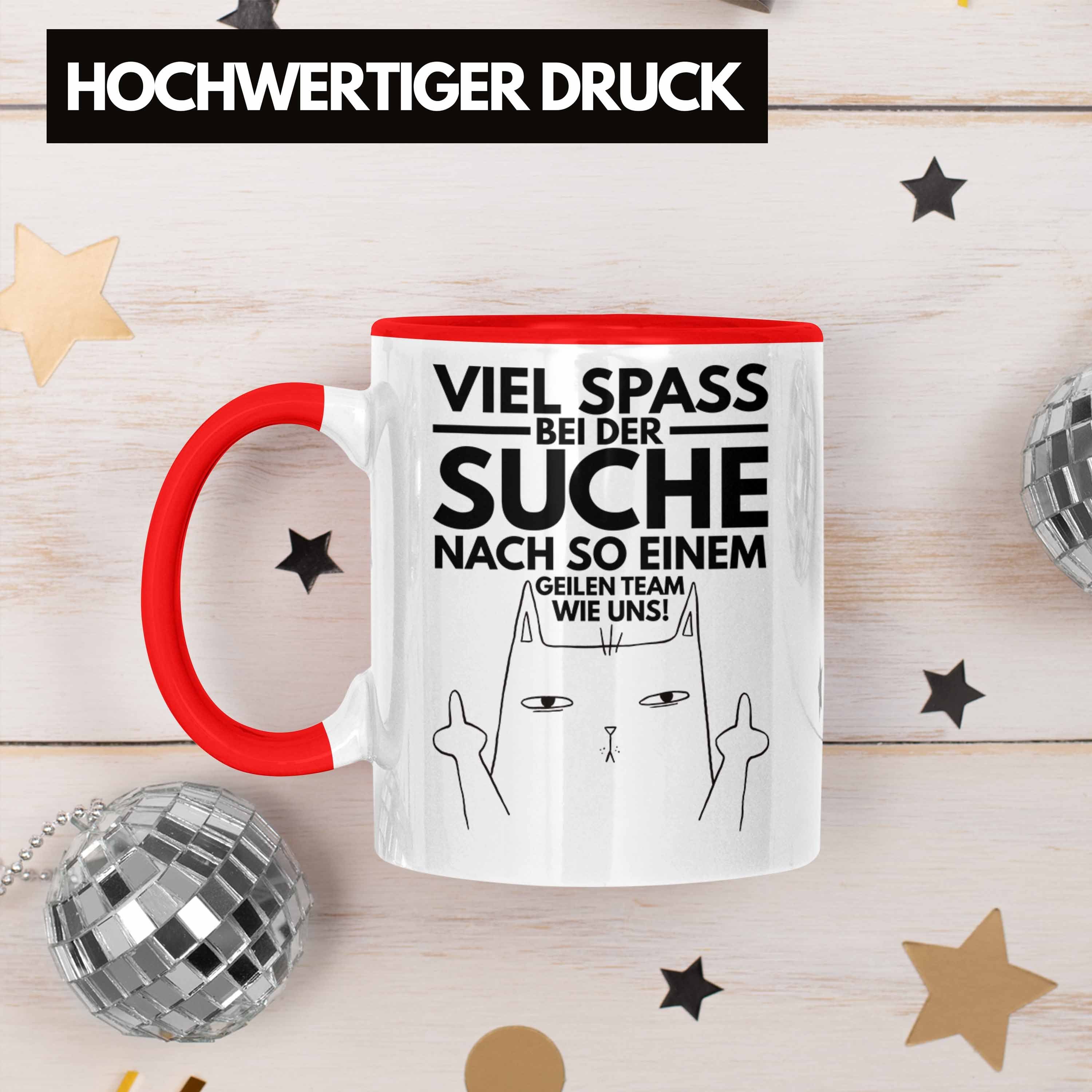 Abschiedsgeschenk Tasse Abschied Job Tasse Kollegin Kollege Jobwechsel Geschenk - Neuer Trendation Trendation Rot