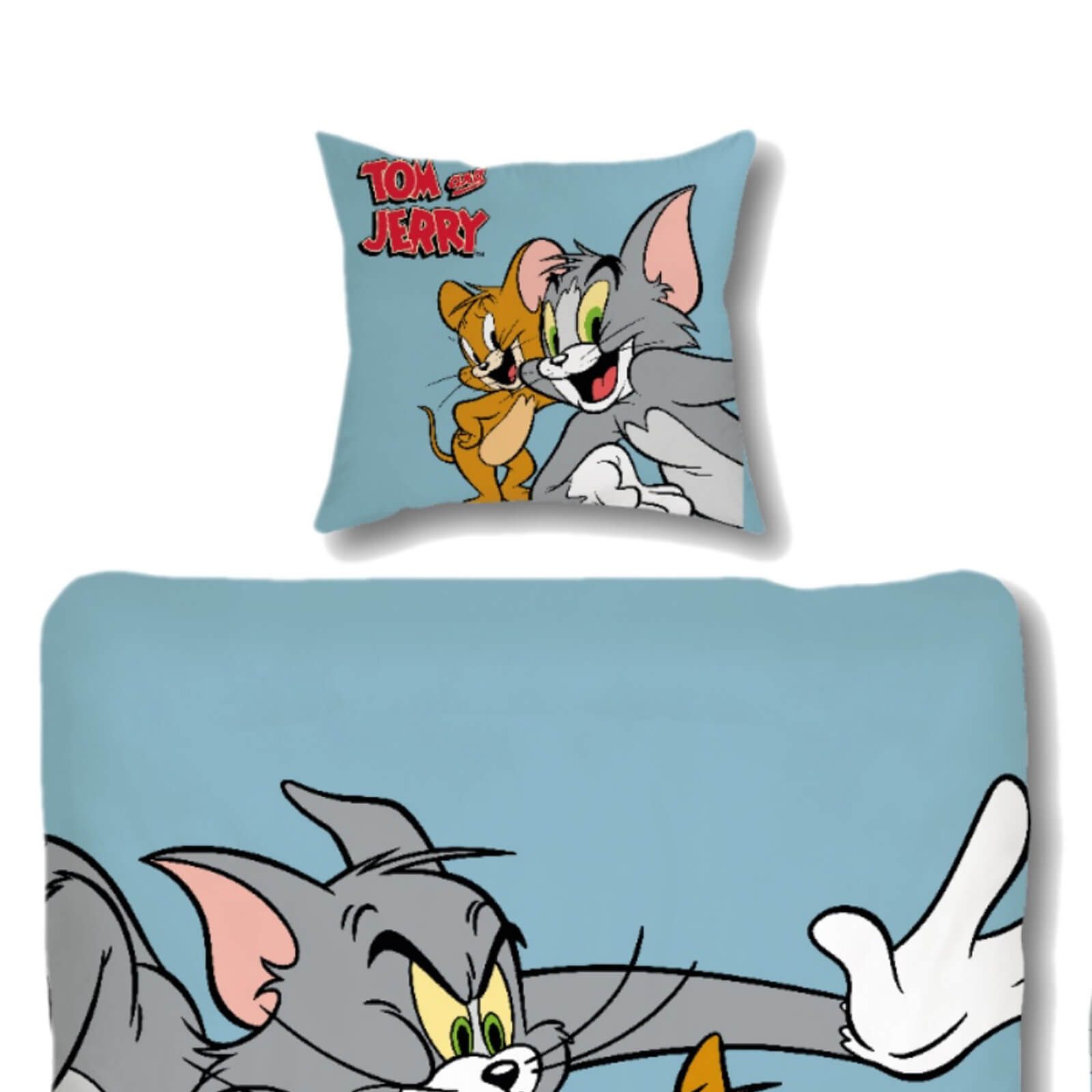 SkyBrands Bettwäsche Tom und Jerry Hellblau, günstig online kaufen