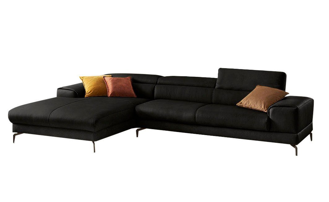 W.SCHILLIG Ecksofa piedroo, mit Kopfteilverstellung, wahlweise 343cm Sitztiefenverstellung, Breite