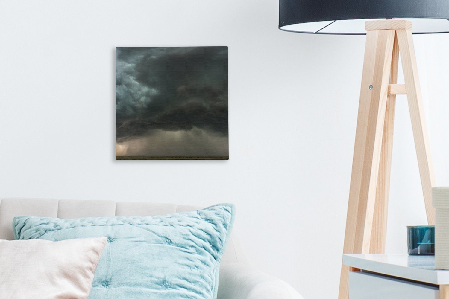 (1 Wohnzimmer Colorado, Schlafzimmer Dunkle Bundesstaat OneMillionCanvasses® St), Bilder Wolken im für Leinwand amerikanischen Leinwandbild