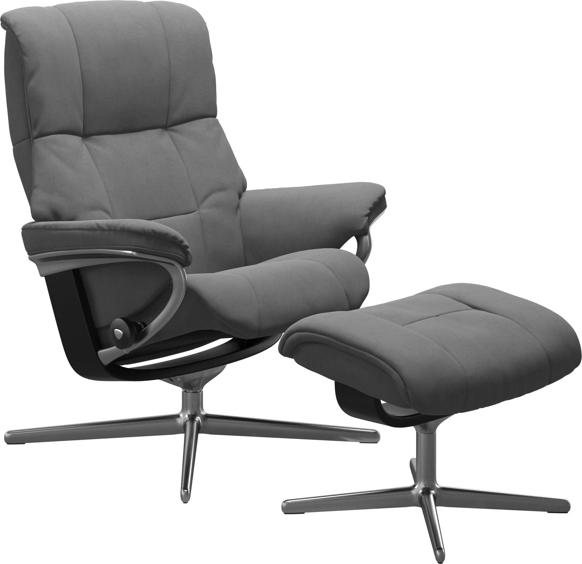 Stressless® Relaxsessel Mayfair, mit Cross Base, Größe S, M & L, Holzakzent Schwarz