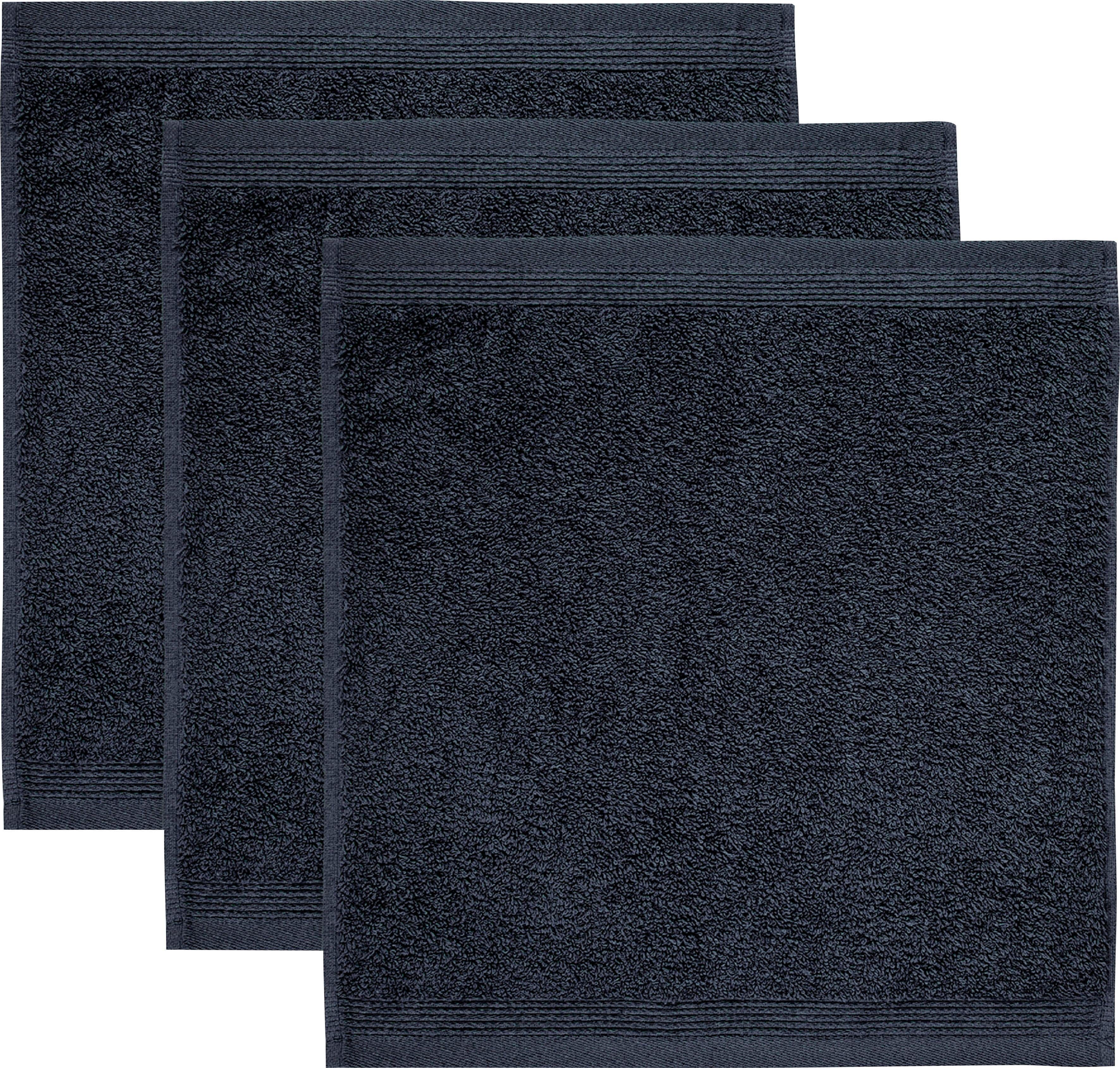 Möve Seiftuch Superwuschel, (Set, 3-St), Seiftuch Set mit Bordüre, 100% Premium Cotton Baumwolle, weich