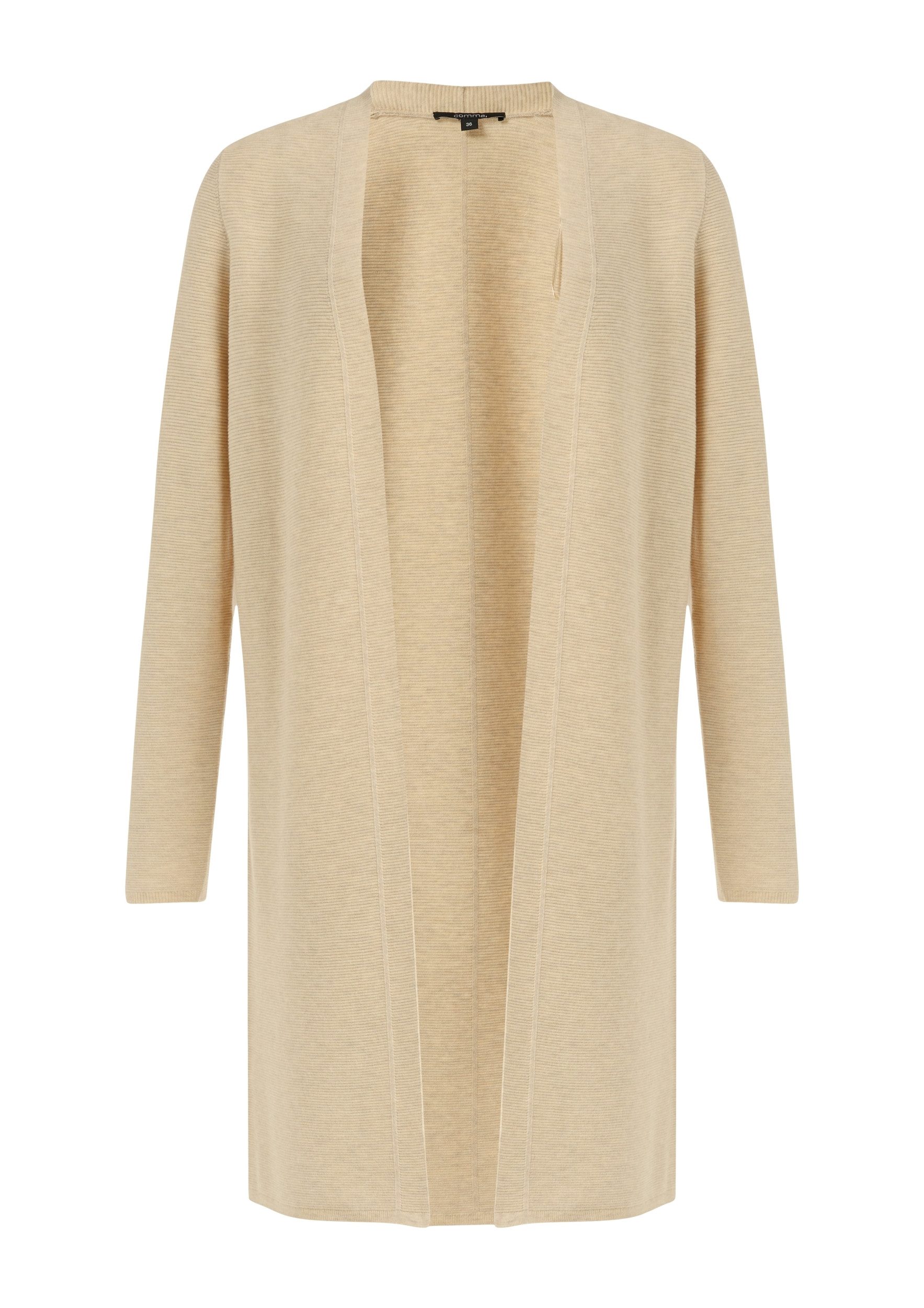 Comma Strickjacke Cardigan (1-tlg) Rippstrick, langarm, günstig online kaufen