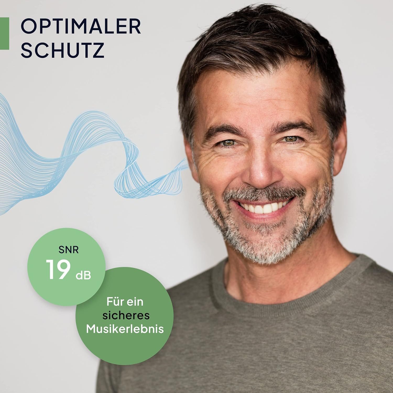 Senner Gehörschutzstöpsel MusicPro - Gehörschutz Ohrstöpsel Konzert, Festival, Musik und Party, Gehörschutzstöpsel für Musiker - Hi-Fi Earplugs - SNR 20 dB