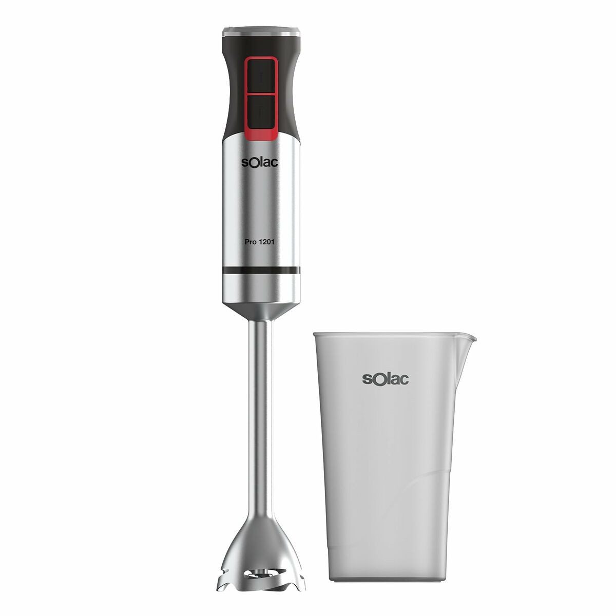 solac Stabmixer Solac BA5615 Handrührgerät 1200 W ergonomisch 5 Geschwindigkeitsstufen, 1200 W