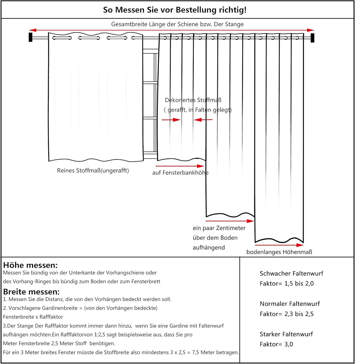 Woltu Vorhang (1 St), Ösen, blickdicht, Thermovorhang mit Ösen, 250 g/m²