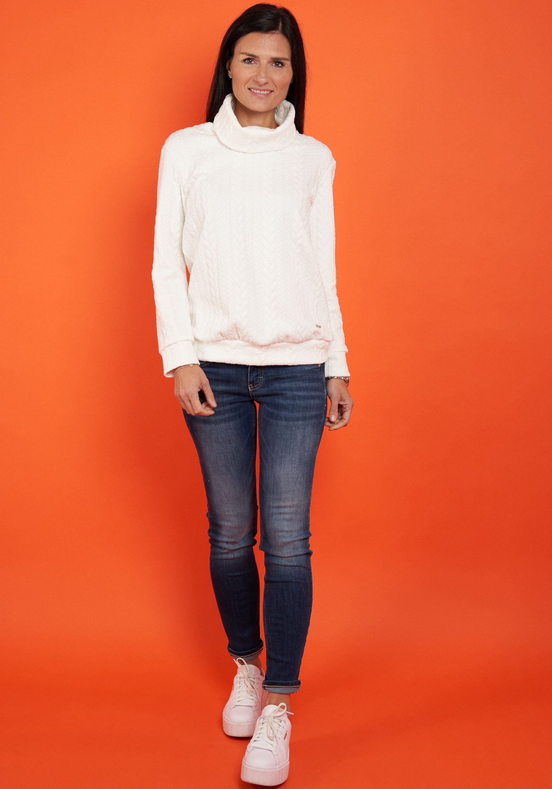 Seidel Moden Rollkragenpullover mit Logo Patch, MADE IN GERMANY günstig online kaufen