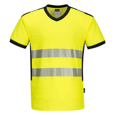 Portwest T-Shirt PW310 - PW3 Warnschutz-T-Shirt mit V-Ausschnitt und Mesh Einsatz