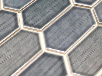 Mosani Mosaikfliesen Keramikmosaik Mosaikfliesen schwarz glänzend / 10 Mosaikmatten