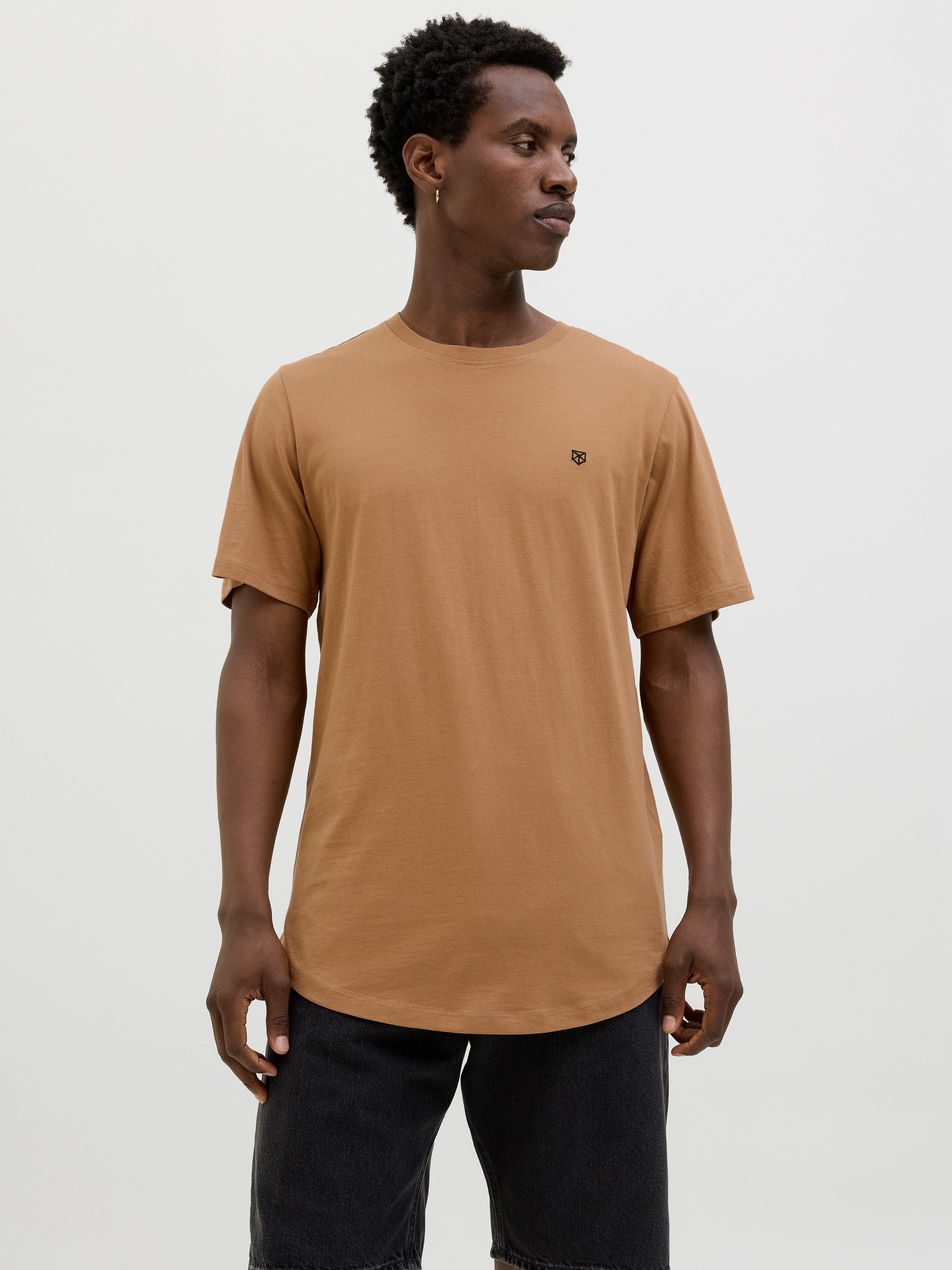 Jack & Jones Rundhalsshirt JPRBLABRODY im 5er-Pack, mit Logodruck, Rundhals und atmungsaktiv (Packung, 5-tlg., 5er-Pack) Rundhals, normal, Baumwolle