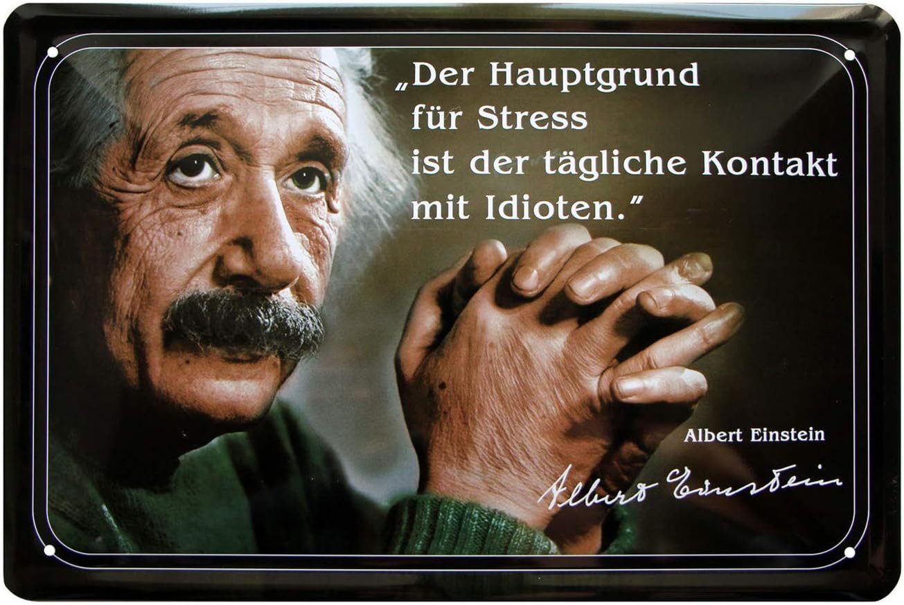 WOGEKA ART Metallbild Hauptgrund für Stress günstig online kaufen