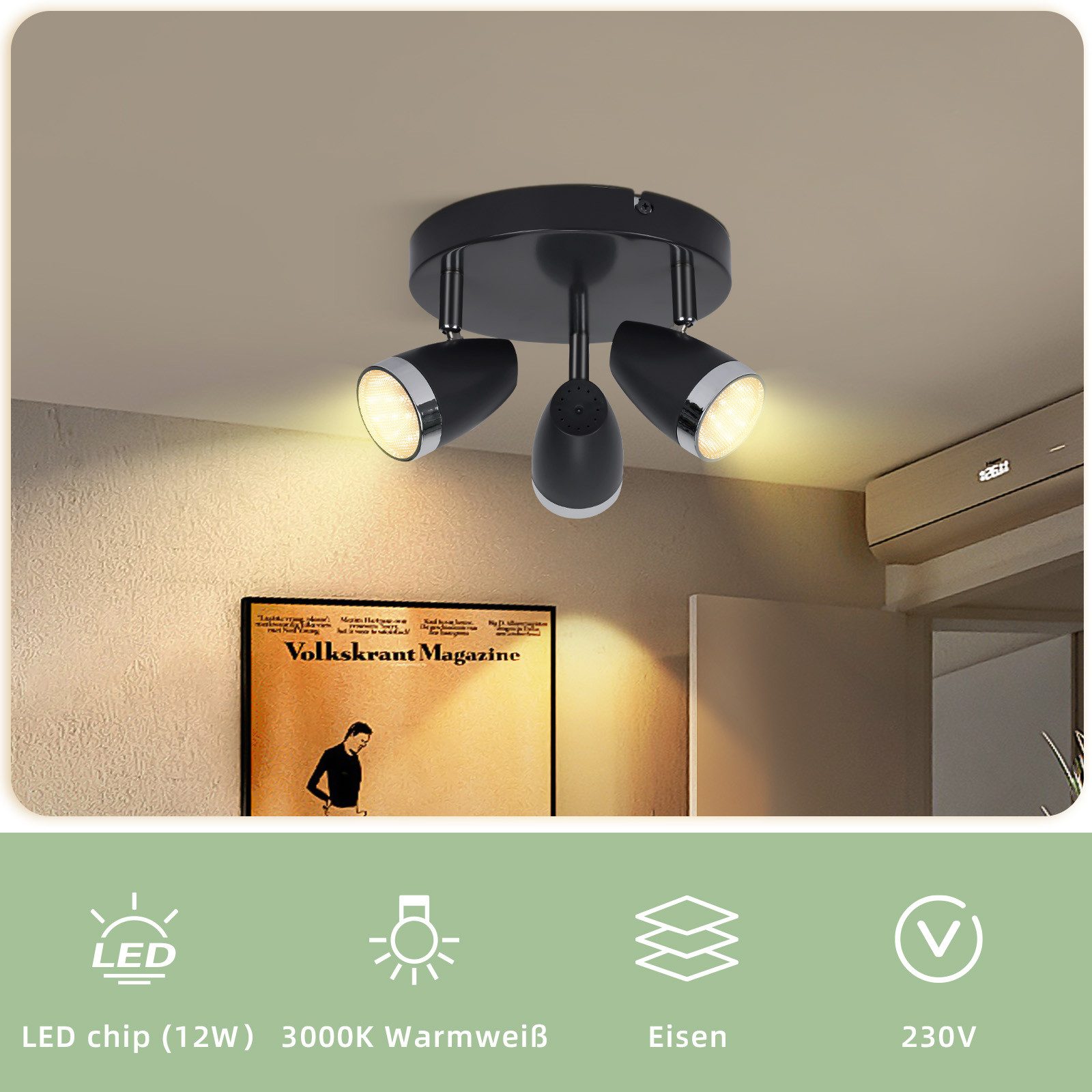 Nettlife LED Deckenstrahler 1/2/3/4 Flammig Modern günstig online kaufen