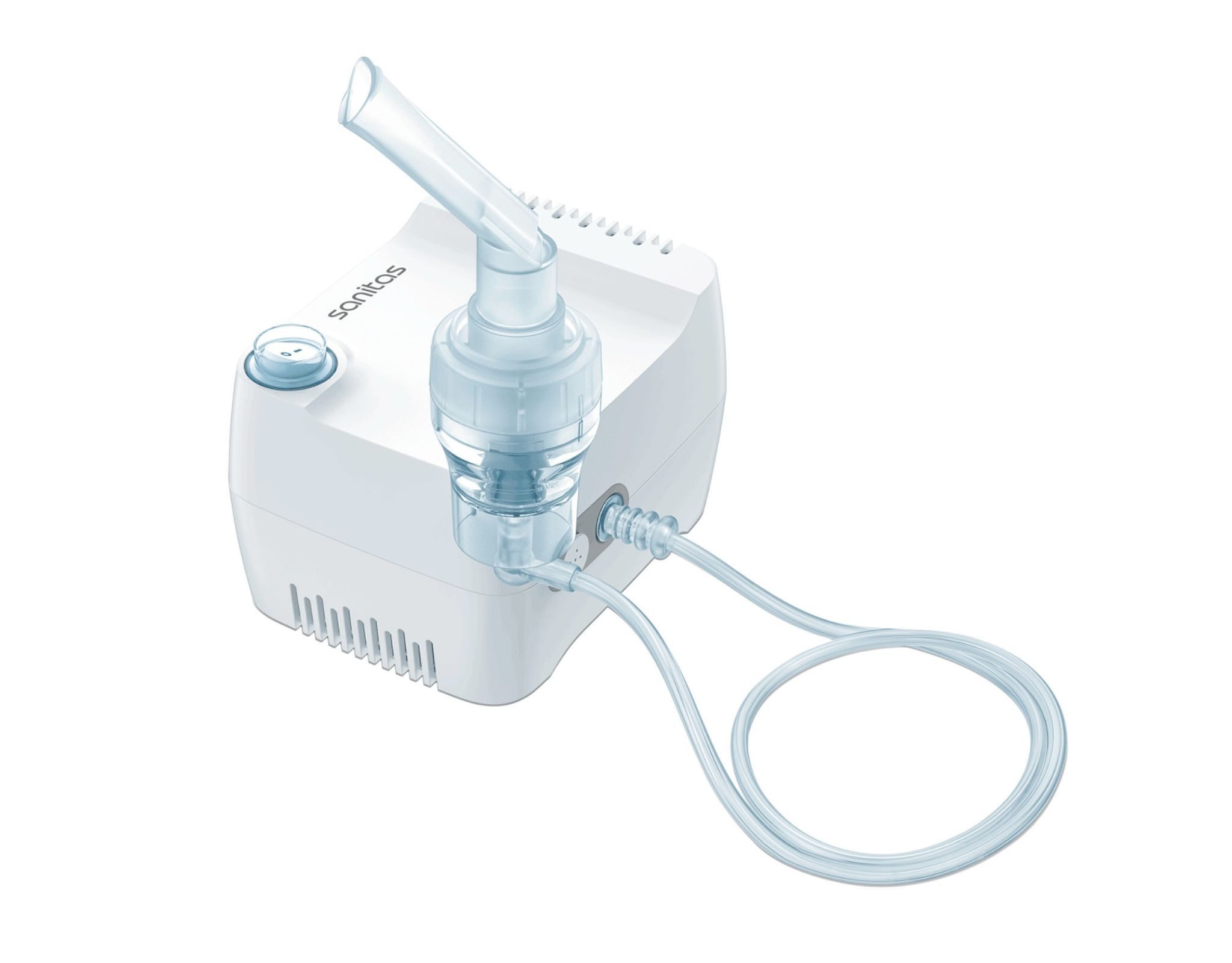 Sanitas Inhalator Inhalator Vernebler SIH 09 Kompressor Druckluft Technologie Netz, für leise Inhalation