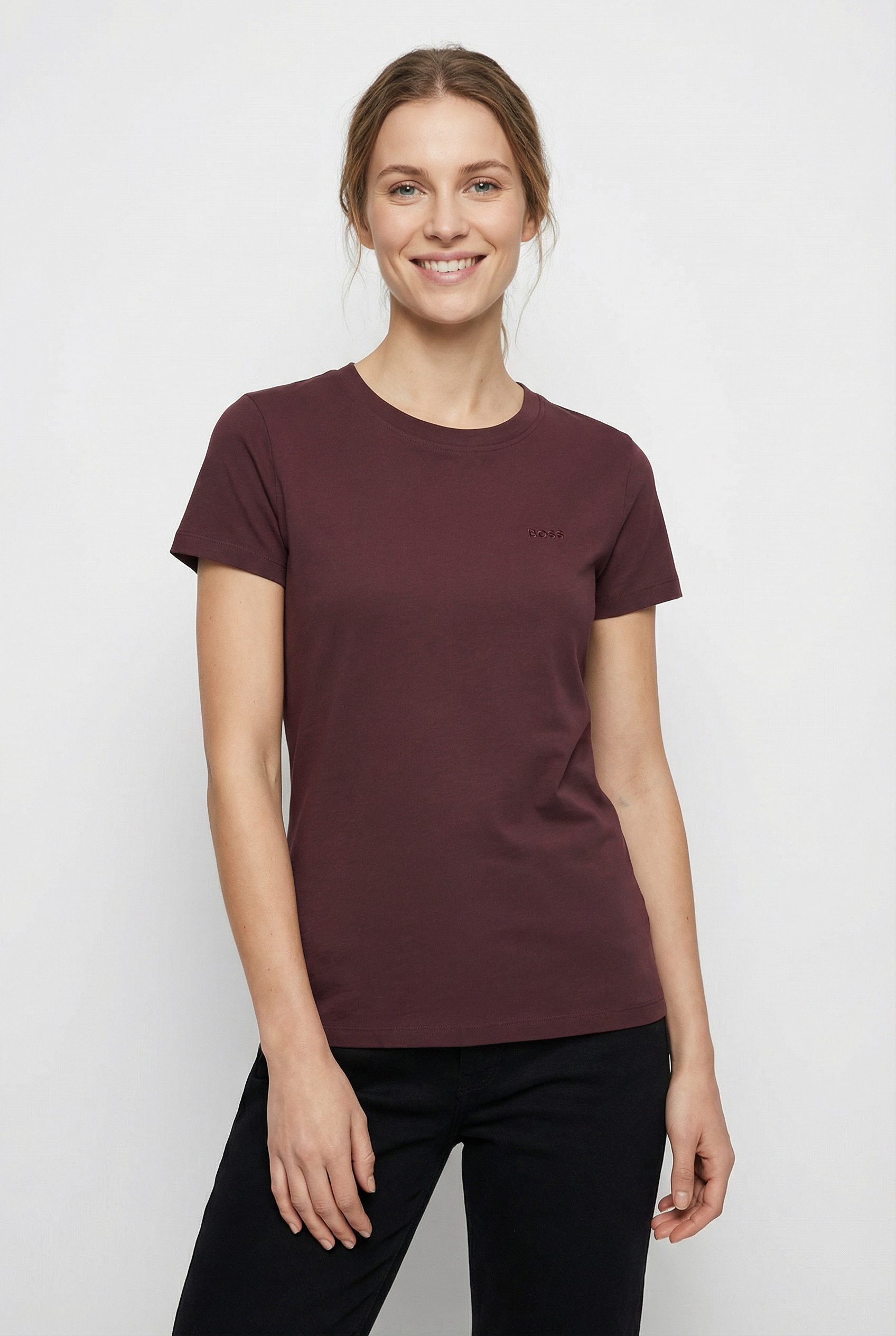 BOSS ORANGE T-Shirt Esogo Premium Damenmode mit Logo günstig online kaufen