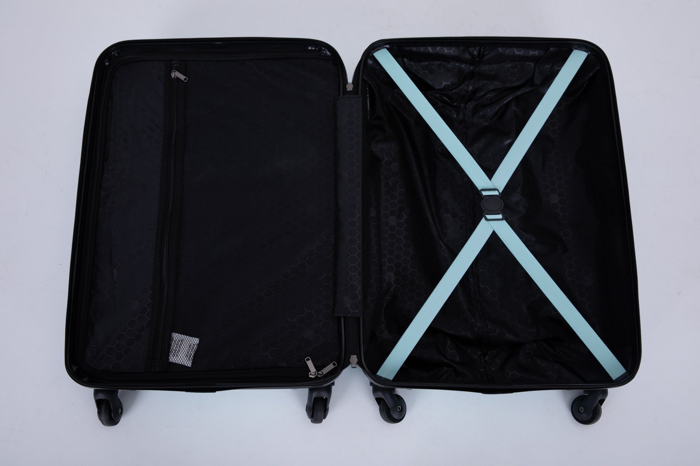 Travelhouse Trolleyset Bali, 4 Rollen, (Komplett Set, 3 tlg., 3-er Koffer Set), Inneinader stapelbar. Standfüße mit Hängefunktion M&L.