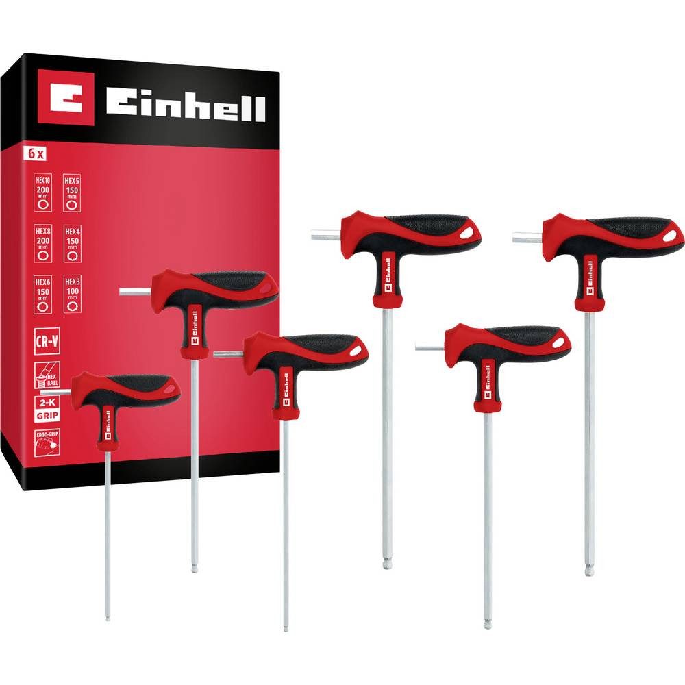 Einhell Schraubendreher Universal, Werkstatt Schraubendreher-Set Innen-Sechskant 370539