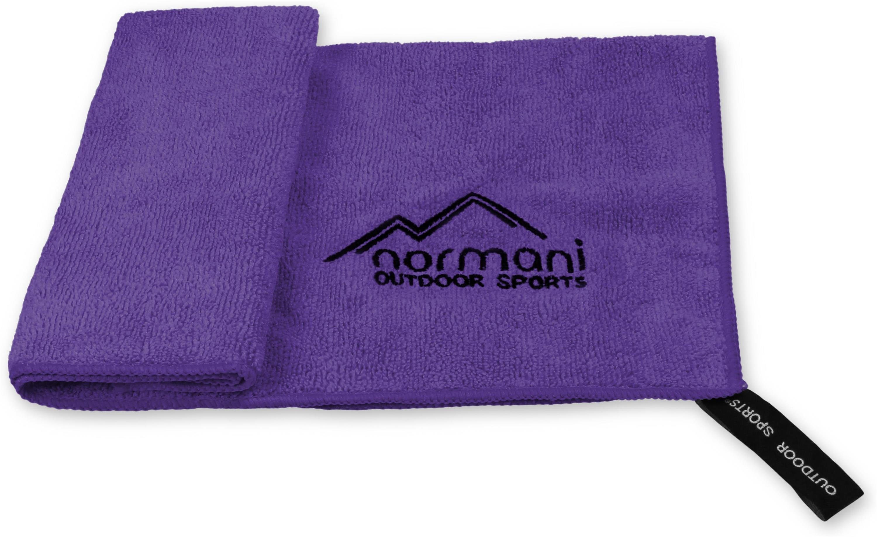 normani Reisehandtuch Mikrofaserhandtuch Violett Polyester 40x40 Terry