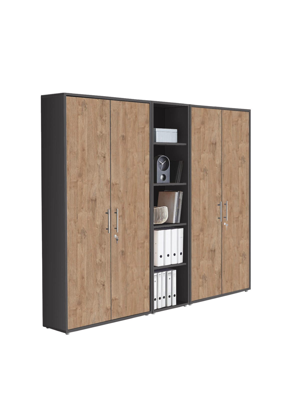 BMG Möbel Aktenschrank Büromöbel Office Edition 10 (Aktenschrank Regal Set, günstig online kaufen