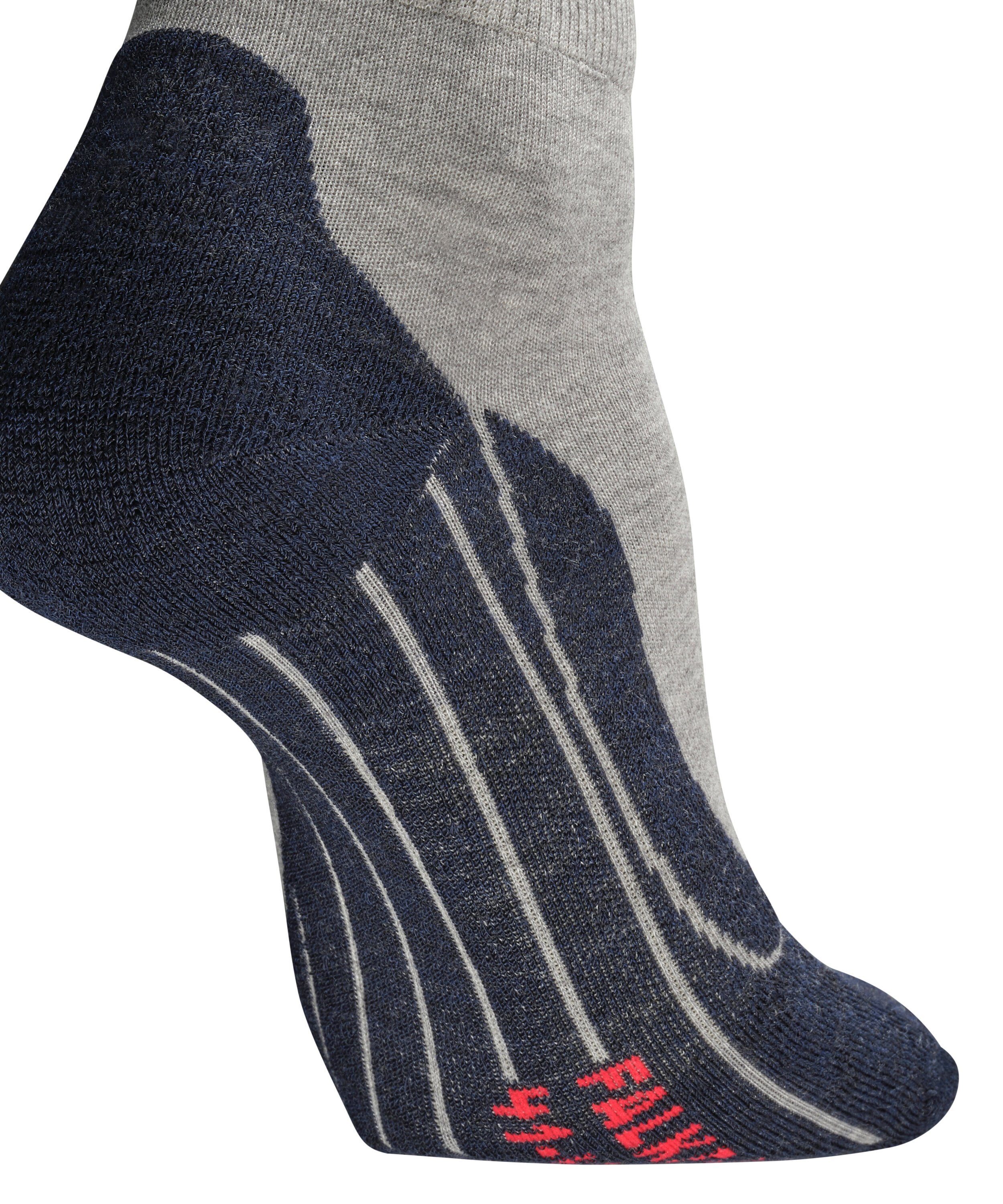 FALKE Laufsocken RU4 Endurance Polsterung lightgrey (3406) mit (1-Paar) leichte Short Laufsocke mittlerer