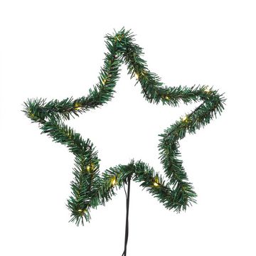 MARELIDA LED-Stern für außen LED Gartenstecker Stern Leuchtstern Lichterstern 70cm Weihnachtsdeko, LED Classic, warmweiß (2100K bis 3000K)