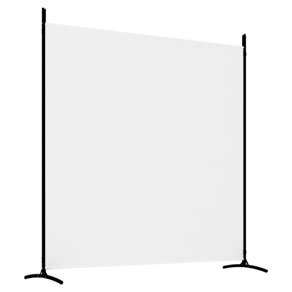 furnicato Raumteiler 3-tlg. Paravent Weiß cm Stoff 525x180