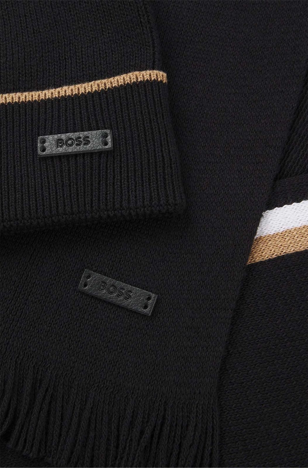 BOSS Strickmütze Henzo Set (Set, 2-St) günstig online kaufen