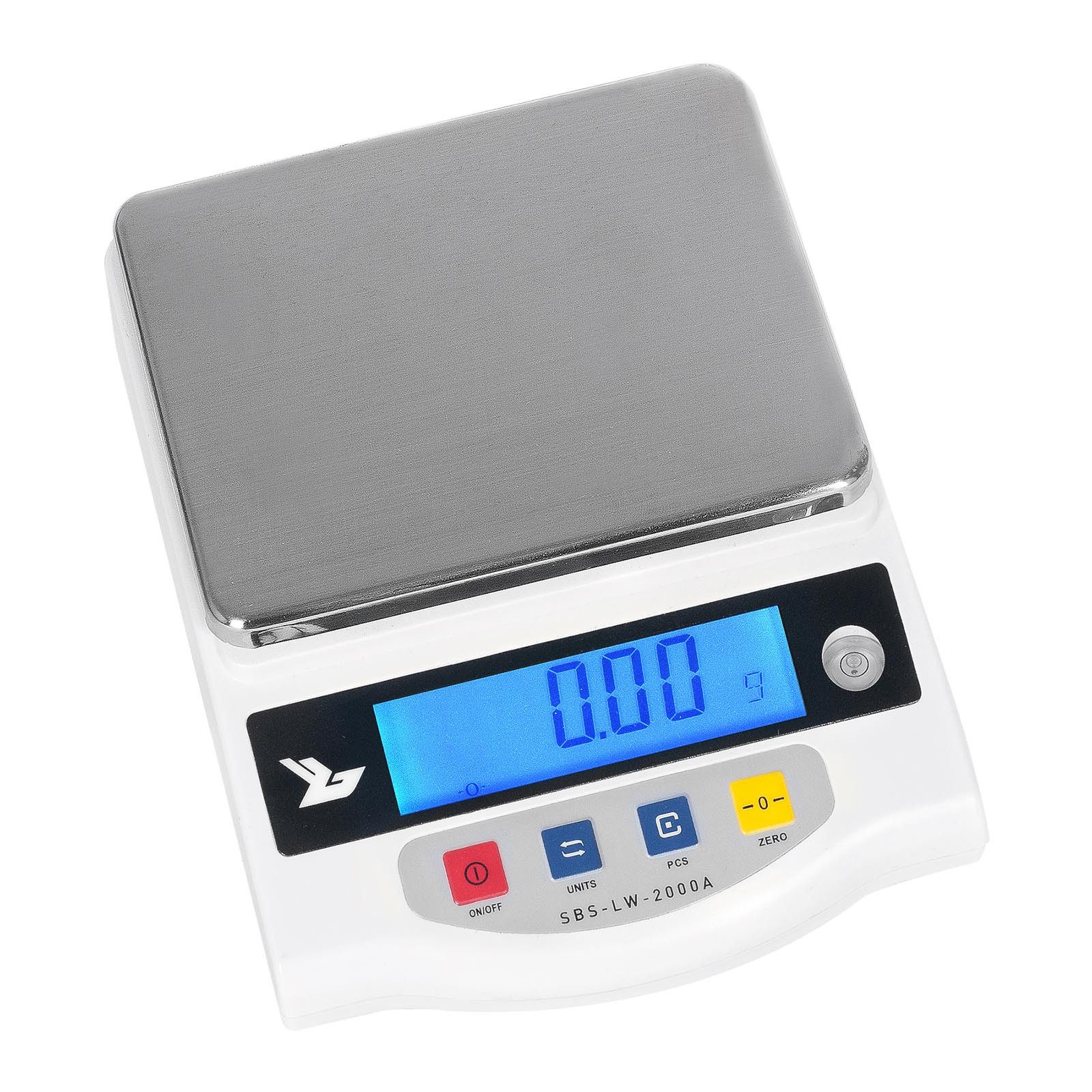 Steinberg Systems Präzisionswaage 2000 g / 0,05 g Feinwaage Goldwaage Digitalwaage Laborwaage 13 x 11 cm