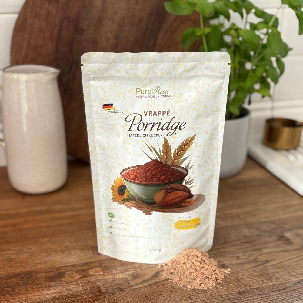 PureRaw Cerealien Algen Porridge - Pflanzliche Calciumquelle aus der Kalziumalge, 1 x