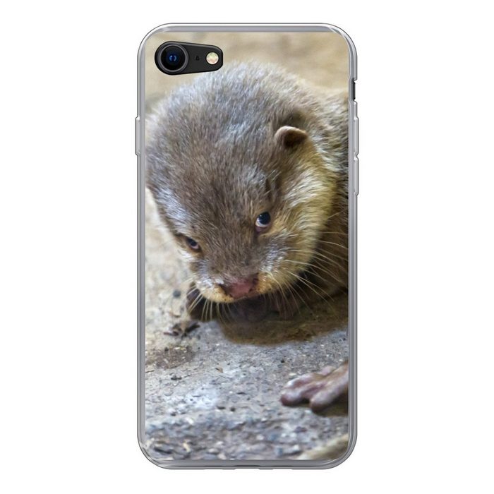MuchoWow Handyhülle Junger Otter Handyhülle Apple iPhone 7 Smartphone-Bumper Print Handy Schutzhülle