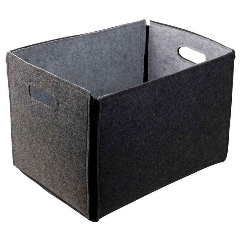 HTI-Living Aufbewahrungsbox Aufbewahrungsbox Filz Gusta (Stück, 1 St., 1 Faltbox aus Filz), Aufbewahrungskorb Filzkorb