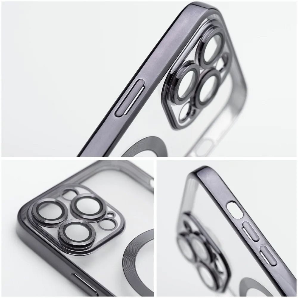 FITSU Handyhülle Handyhülle für iPhone 17 Pro Max mit Kameraschutz MagSafe kompatibel 6,9 Zoll, Transparente Schutzhülle für iPhone 17 Pro Max mit farbigen Rahm – Bild 3 von 5