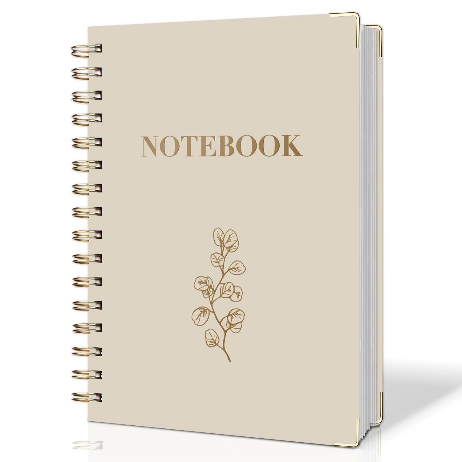 LuxusKollektion Notizbuch Notizbuch A5 Dotted Hardcover Khaki 300 Seiten