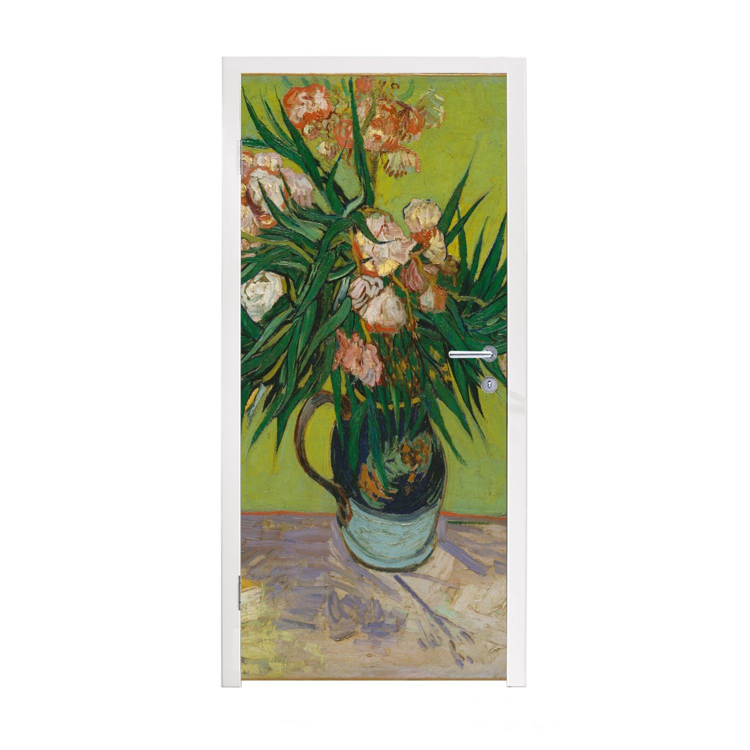MuchoWow Türtapete Der Oleander Matt, cm bedruckt, für Fototapete Vincent Gogh, 75x205 Türaufkleber, - van Tür, St), (1