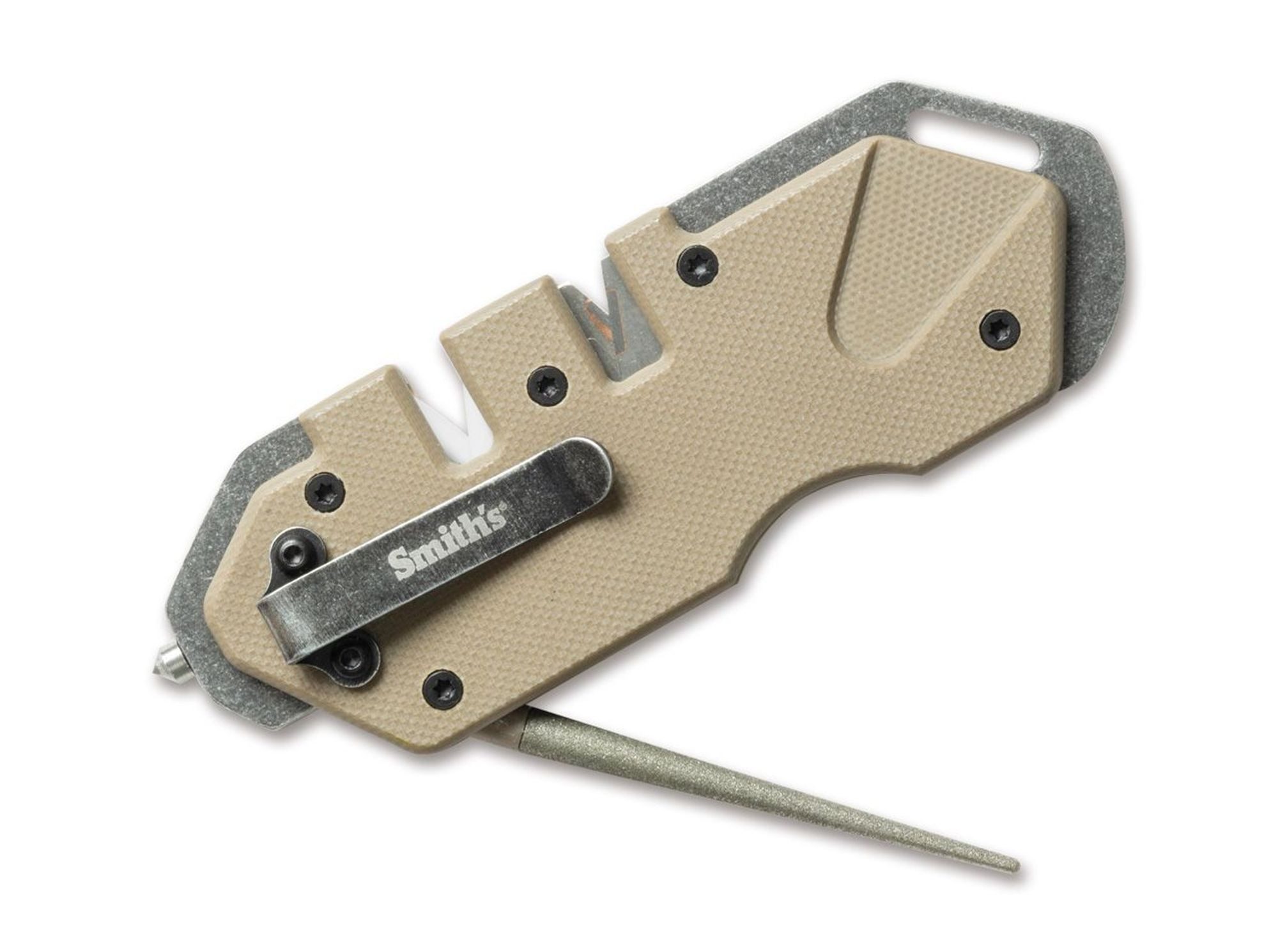 Smiths Messerschärfer Smith's Tactical Pocket Pal Desert Tan