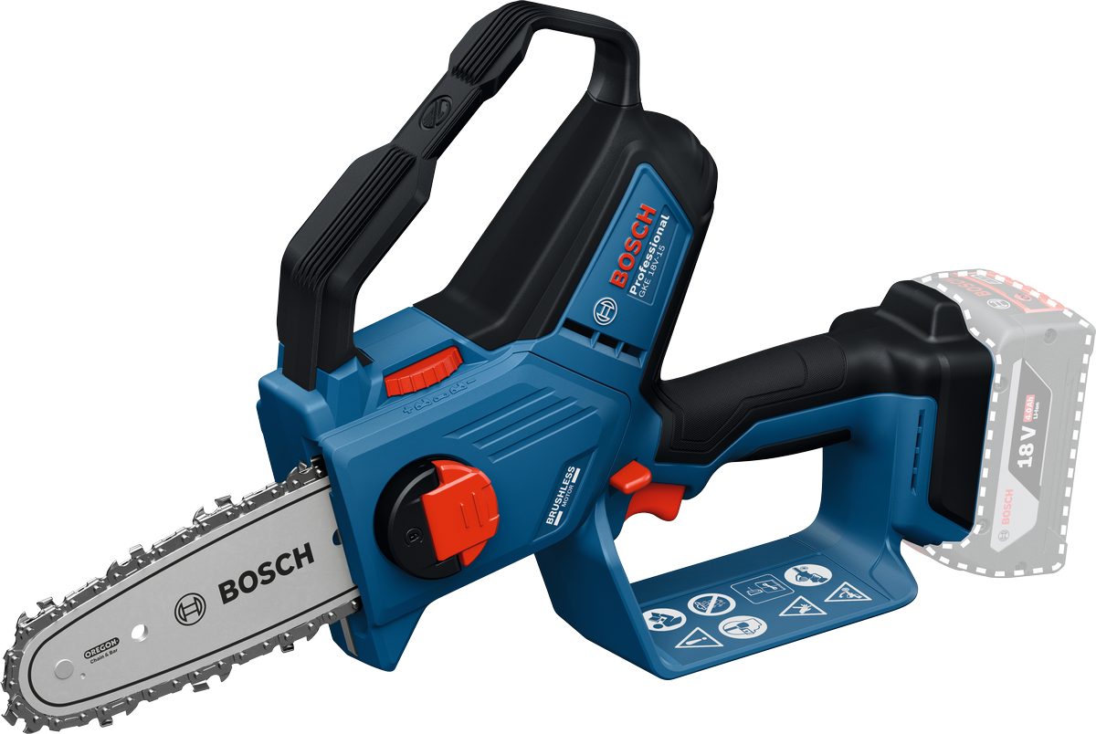 Bosch Professional Akku-Kettensäge Mini » GKE 18V-15«, BxLxH: 9,6x40,2x25,3 cm, ohne Akku, ohne Ladegerät