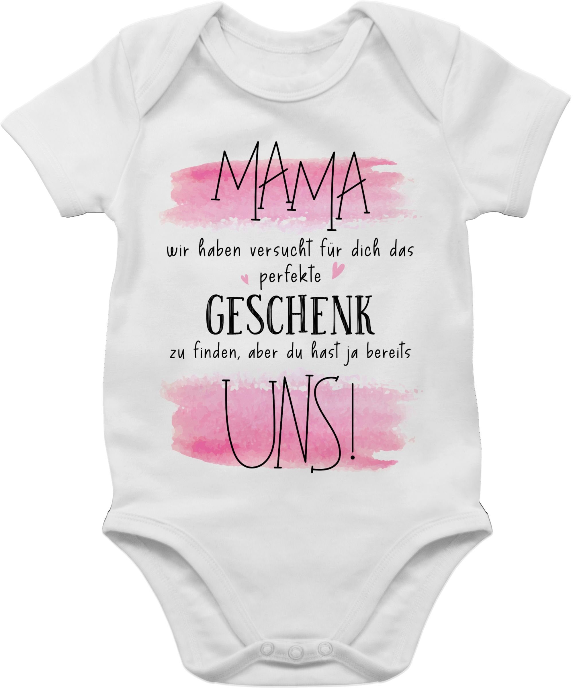 wir Weiß haben Shirtracer (1-tlg) finden das versucht - Ges Shirtbody Muttertagsgeschenk 1 für perfekte zu Mama Geschenk Dich