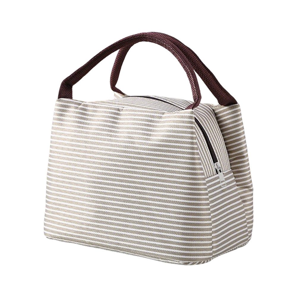Agger Kühltasche Faltbar mit Folienfutter, Lunchbox Tasche, Lunchtasche Isoliert, Tragbar Lunchbag für Arbeit, Camping oder Reise Mittagessen