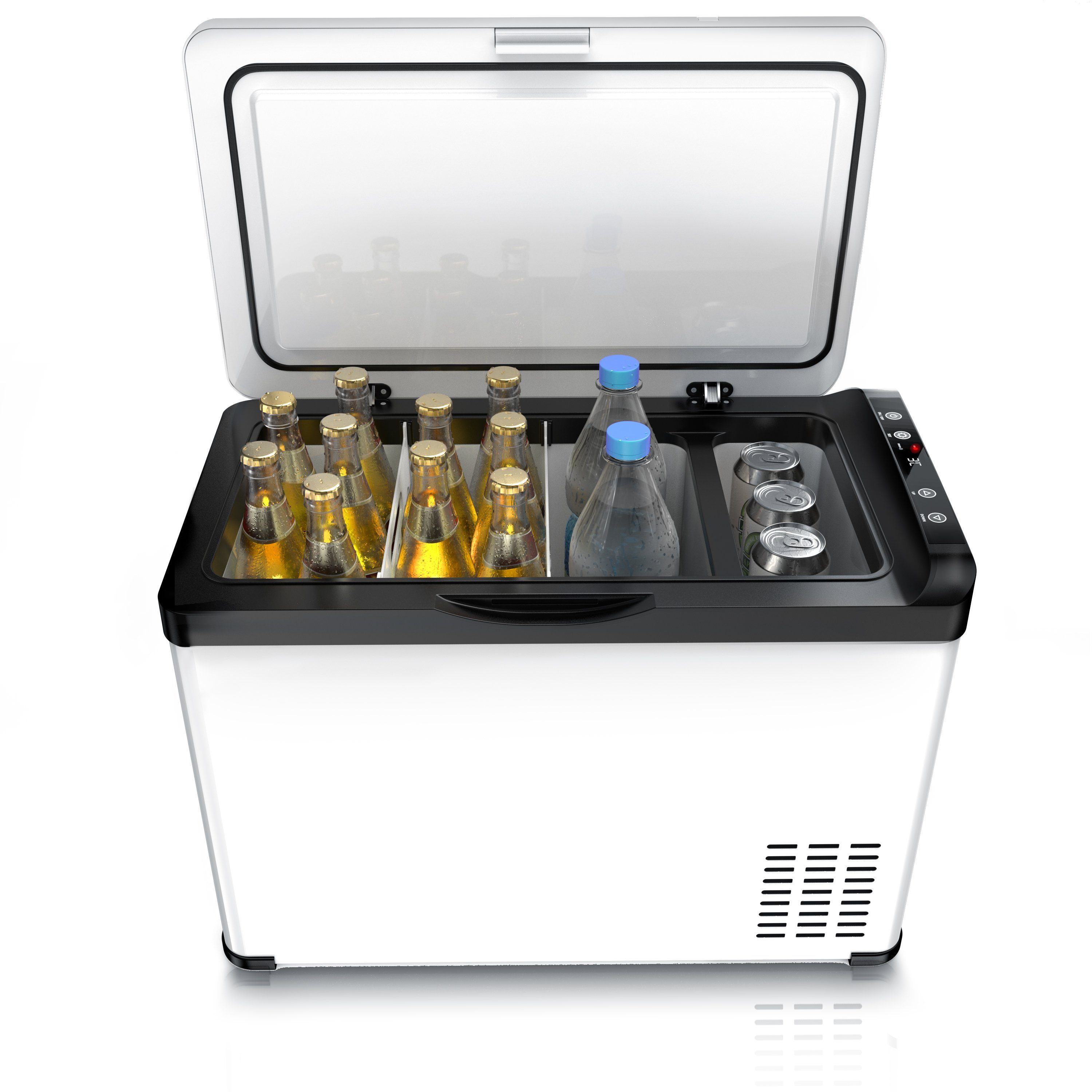 Brandson Outdoor-Flaschenkühler, Kompressor Kühlbox, bis – 22°C, ECO Modus,  30 L, für Auto & Haus