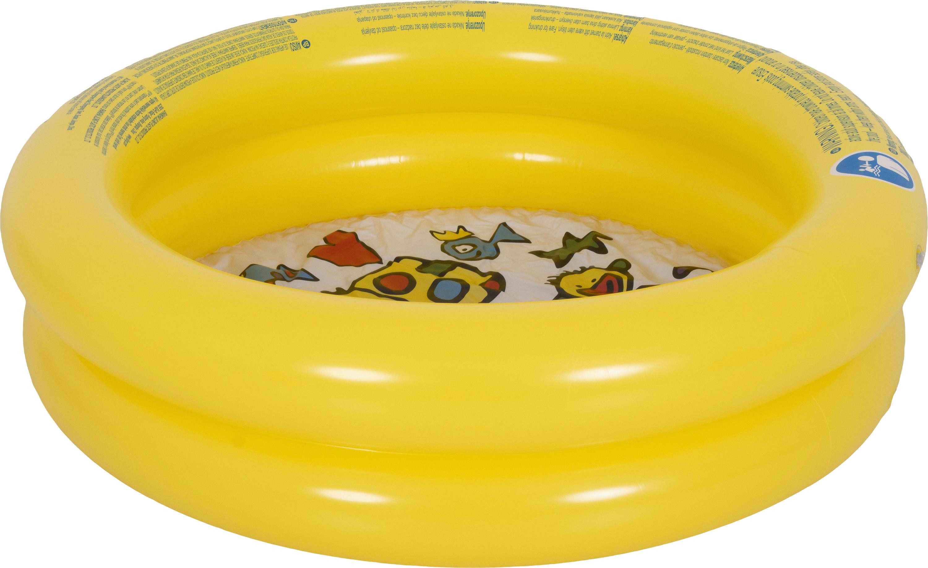 SunClub Planschbecken Kinderpool 61x12,5 cm, (Einzelpack, 1-tlg., aufblasbares Kinderbecken), Baby Planschbecken mit Tiermotiv