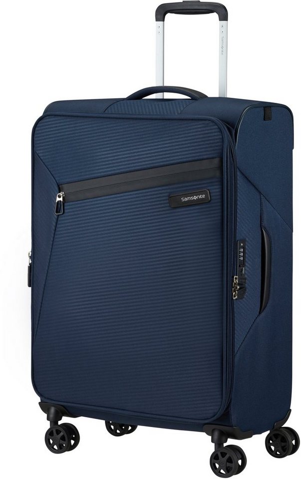 Samsonite Weichgepäck-Trolley Litebeam, midnight blue, 66 cm, 4 Rollen, mit  Volumenerweiterung