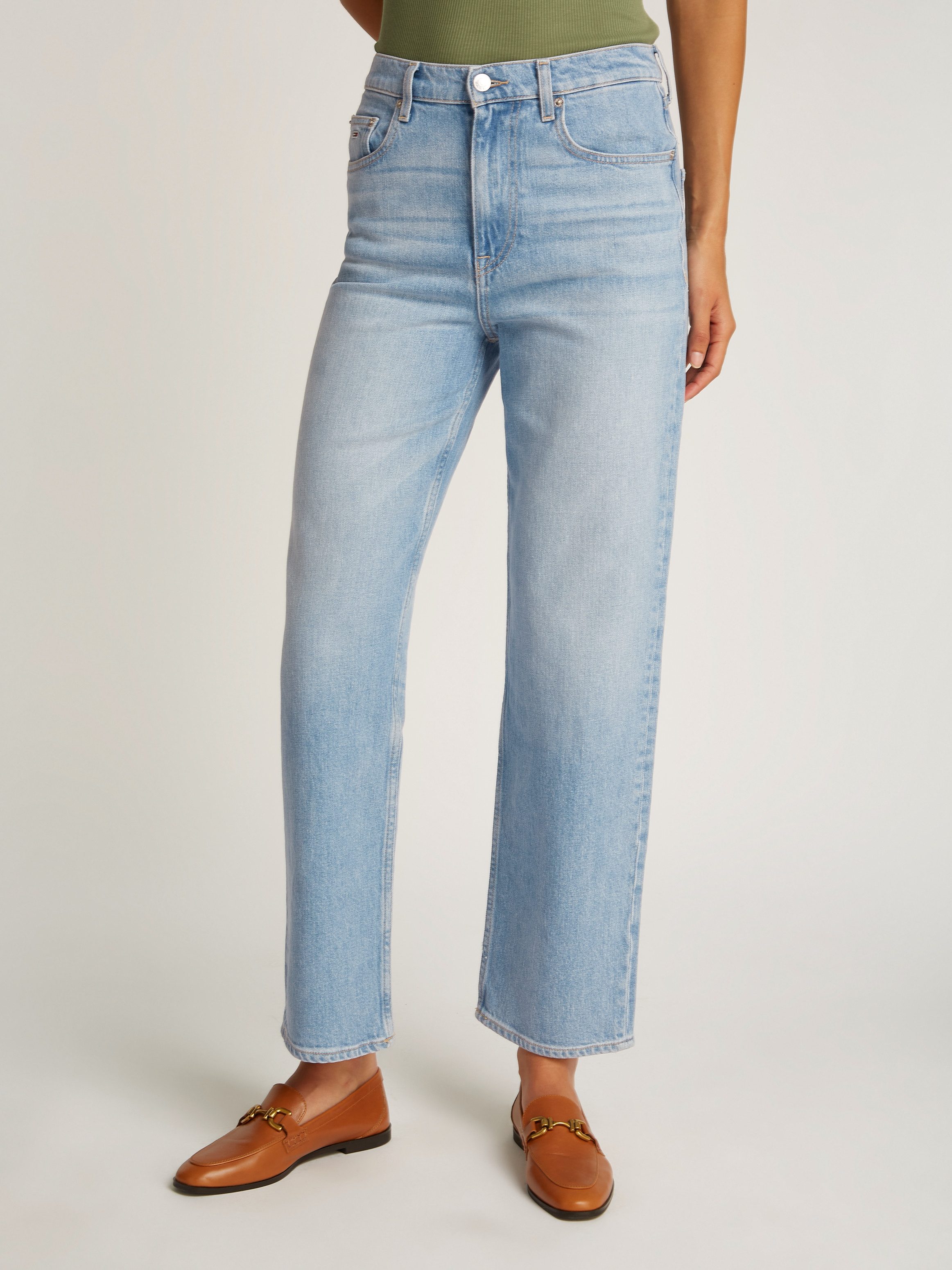 Tommy Jeans Straight-Jeans LAYLA HR SLIM STR in Knöchellänge