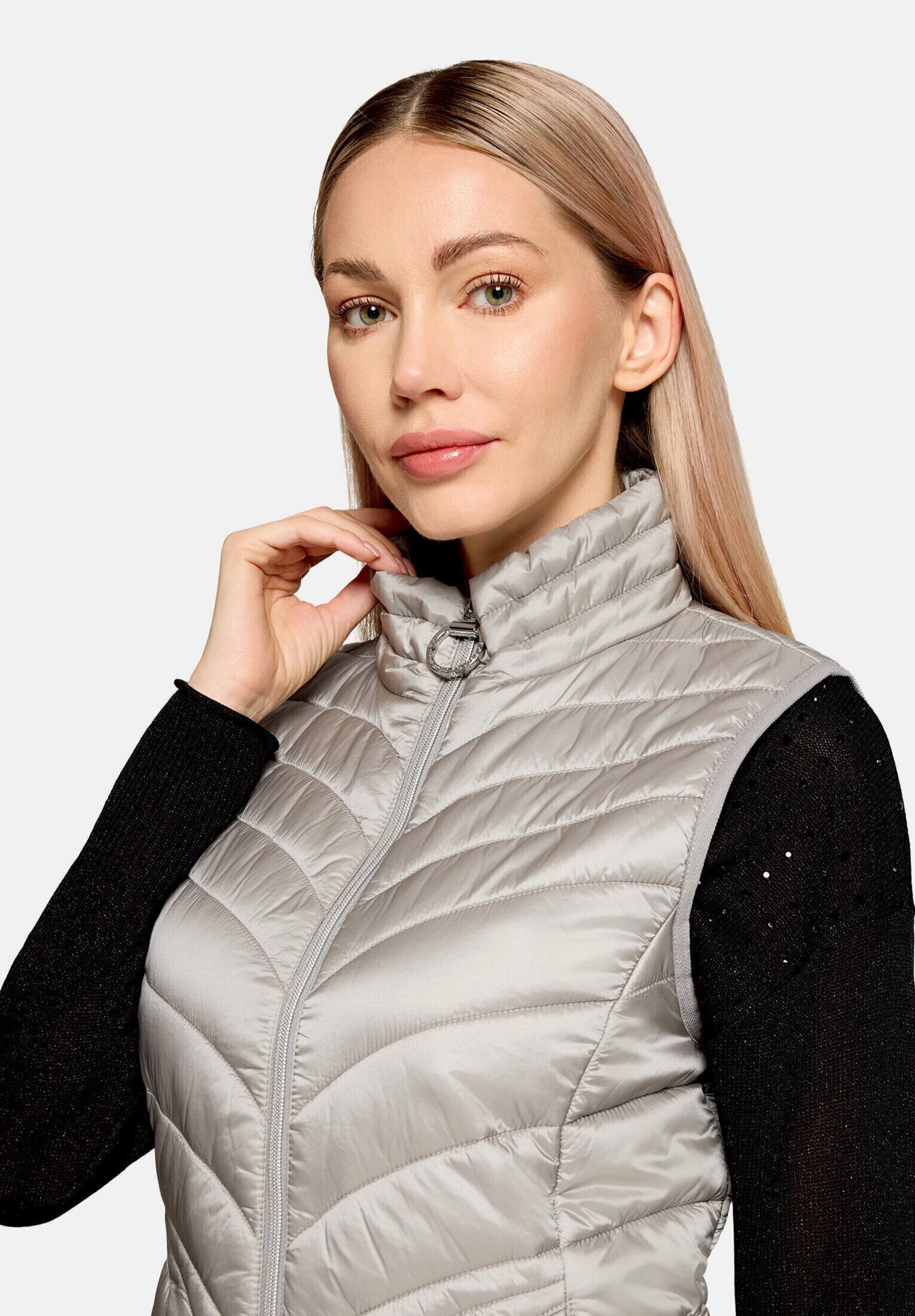 Betty Barclay Strickweste Damen mit Stehkragen